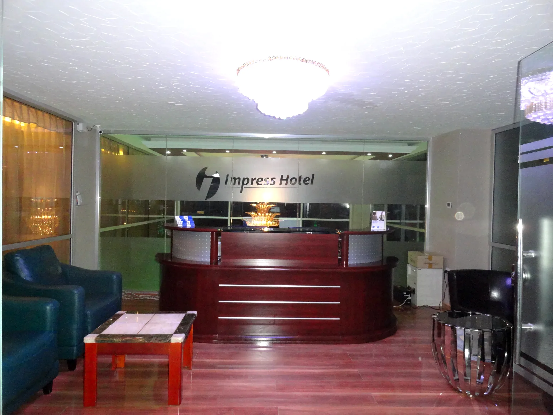 Reception at Impress Hotel Addis